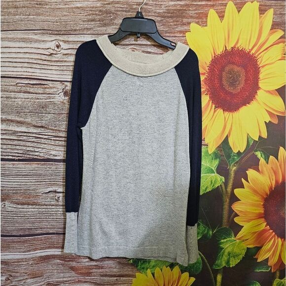 41HawThorn 100% angora shirt men's large gray/blue  pre-owned long sleeve - Picture 1 of 5